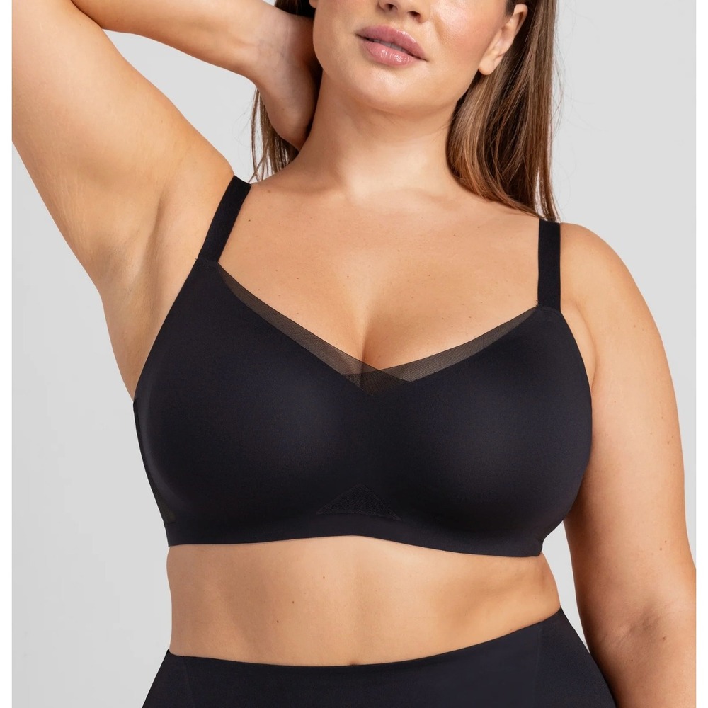 HONEYLOVE CrossOver Wireless Bra in Vamp